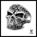 Bague Skull Argent Homme (Argent) - Crâne Passion