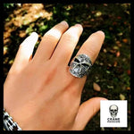 Bague Skull Argent Homme (Argent) - Crâne Passion