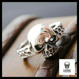 Bague Skull Démon (Argent) - Crâne Passion
