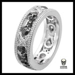 Bague Skull Femme (Acier) - Crâne Passion