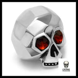Bague Skulll Diamonds (Acier) - Crâne Passion