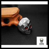 Bague Skulll Diamonds (Acier) - Crâne Passion