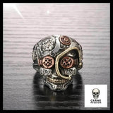 Bague Steampunk (Argent) - Crâne Passion