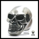 Bague Tête de Mort Anarchie (Acier) - Crâne Passion