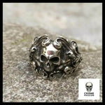 Bague Tête de Mort Baroque - Crâne Passion
