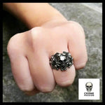 Bague Tête de Mort Baroque - Crâne Passion