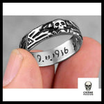 Bague Tête de Mort Crâne Fine - Crâne Passion