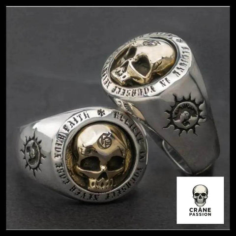 Bague Tête de Mort Dieu Solaire - Crâne Passion