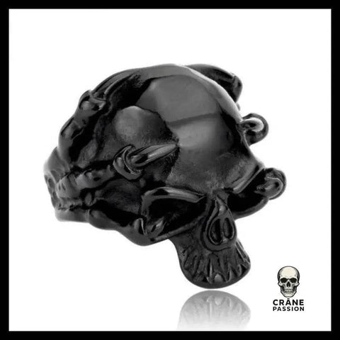 Bague Tête de Mort Griffe Satanique - Crâne Passion