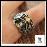 Bague Tête de Mort Piégée - Crâne Passion