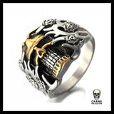 Bague Tête de Mort Piégée - Crâne Passion