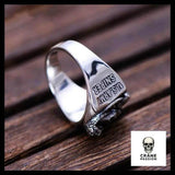 Bague Tête de Mort Us Army (en Argent) - Crâne Passion