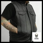 Blouson Biker en Cuir - Crâne Passion