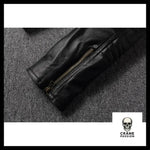 Blouson Motard Tête de Mort (Cuir) - Crâne Passion