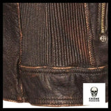 Blouson Moto Tête de Mort (Cuir) - Crâne Passion
