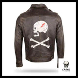 Blouson Tête de Mort (Cuir) - Crâne Passion