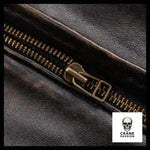 Blouson Tête de Mort (Cuir) - Crâne Passion