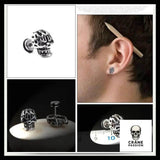 Boucles d'Oreilles Crâne Enflammé - Crâne Passion