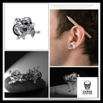 Boucles d'Oreilles Crâne Pirate - Crâne Passion
