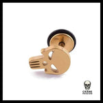 Boucles D'oreilles Tête de Mort Haute Qualité en Acier Inoxydable - Crâne Passion