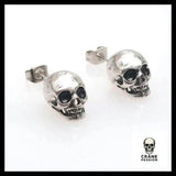 Boucles d'Oreilles Tête de Mort Homme - Crâne Passion