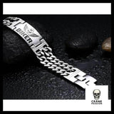 Bracelet Biker Homme (Acier) - Crâne Passion