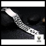 Bracelet Biker Homme (Acier) - Crâne Passion