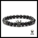 Bracelet Avec Couronne (Perles) - Crâne Passion