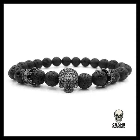 Bracelet Couronne (Perles) - Crâne Passion