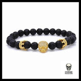 Bracelet Couronne (Perles) - Crâne Passion
