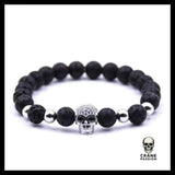 Bracelet Crâne Or (Perles) - Crâne Passion