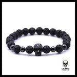 Bracelet Crâne Or (Perles) - Crâne Passion