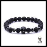 Bracelet Crâne Or (Perles) - Crâne Passion
