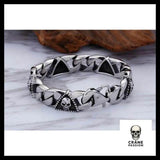 Bracelet Homme Maudit (Acier) - Crâne Passion