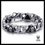 Bracelet Homme Maudit (Acier) - Crâne Passion