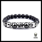 Bracelet Homme (Perles) - Crâne Passion
