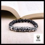 Bracelet Homme (Perles) - Crâne Passion