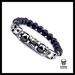 Bracelet Homme (Perles) - Crâne Passion