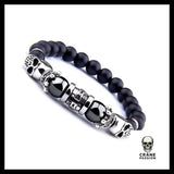 Bracelet Homme (Perles) - Crâne Passion