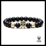 Bracelet Homme Tête de Mort (Perles) - Crâne Passion