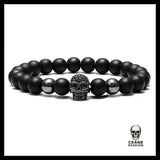 Bracelet Homme Tête de Mort (Perles) - Crâne Passion
