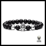 Bracelet Homme Tête de Mort (Perles) - Crâne Passion