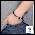 Bracelet Homme Tête de Mort (Perles) - Crâne Passion