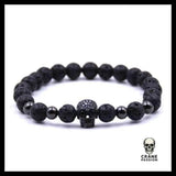 Bracelet Or (Perles) - Crâne Passion