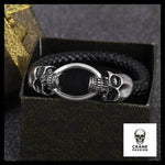 Bracelet Rock (Cuir) - Crâne Passion