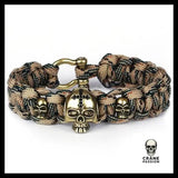 Bracelet Templier Homme (Paracorde) - Crâne Passion