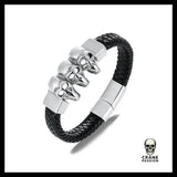 Bracelet Tête de Mort 3 Crânes - Crâne Passion