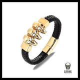 Bracelet Tête de Mort 3 Singes - Crâne Passion