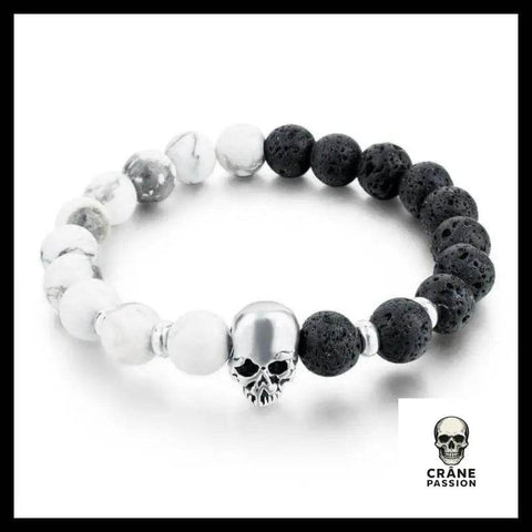Bracelet Tête de Mort Anatomique - Crâne Passion
