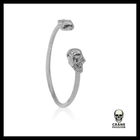 Bracelet Tête de Mort Argent - Crâne Passion